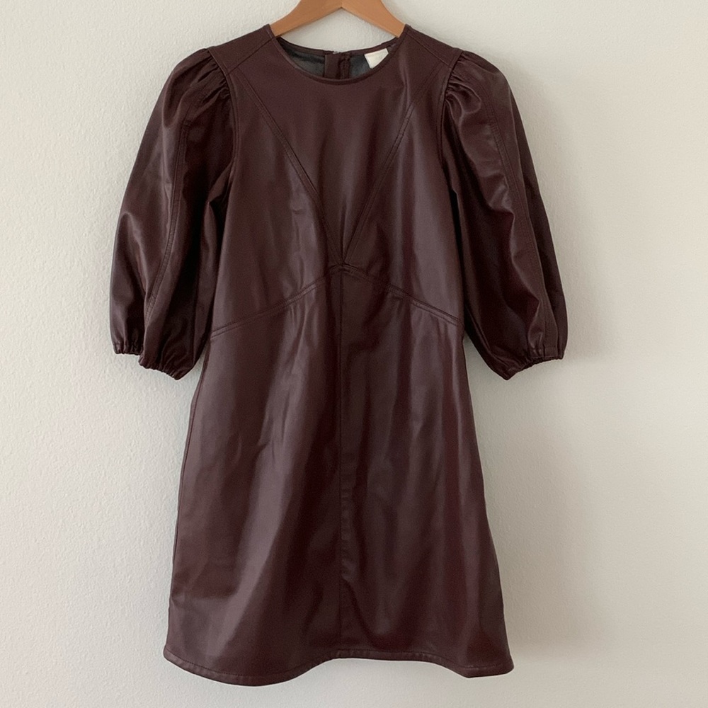 H&M Faux Leather Dress